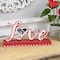 12" Valentine's Day Heart & Floral "Love" Photo Frame